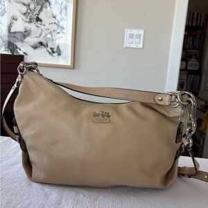 Coach Tan Shoulder Bag with Slouchy Silhouette